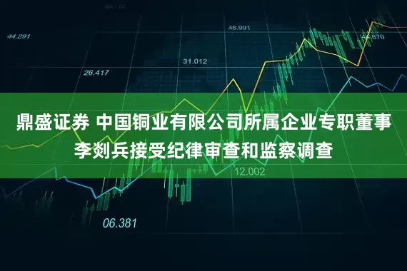 鼎盛证券 中国铜业有限公司所属企业专职董事李剡兵接受纪律审查和监察调查